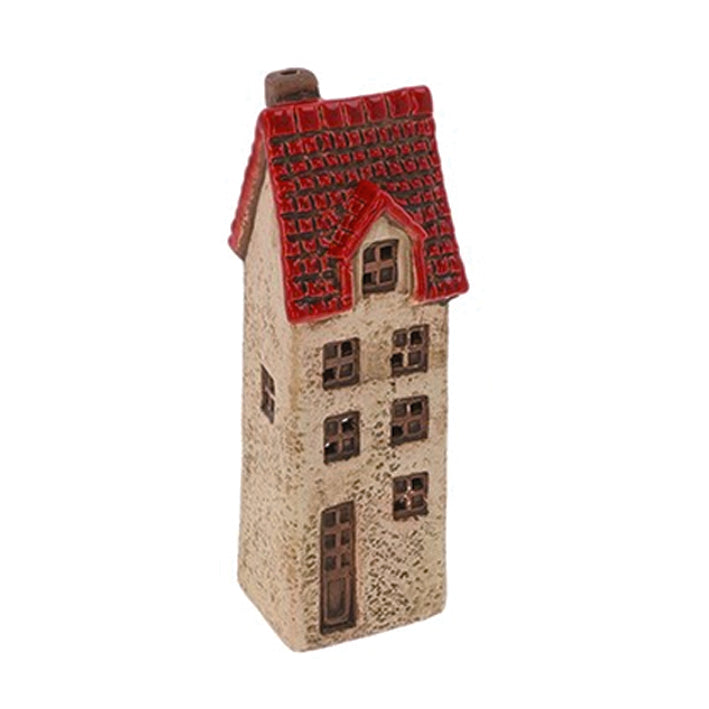 Vintage Village Tall House Tealight Holders