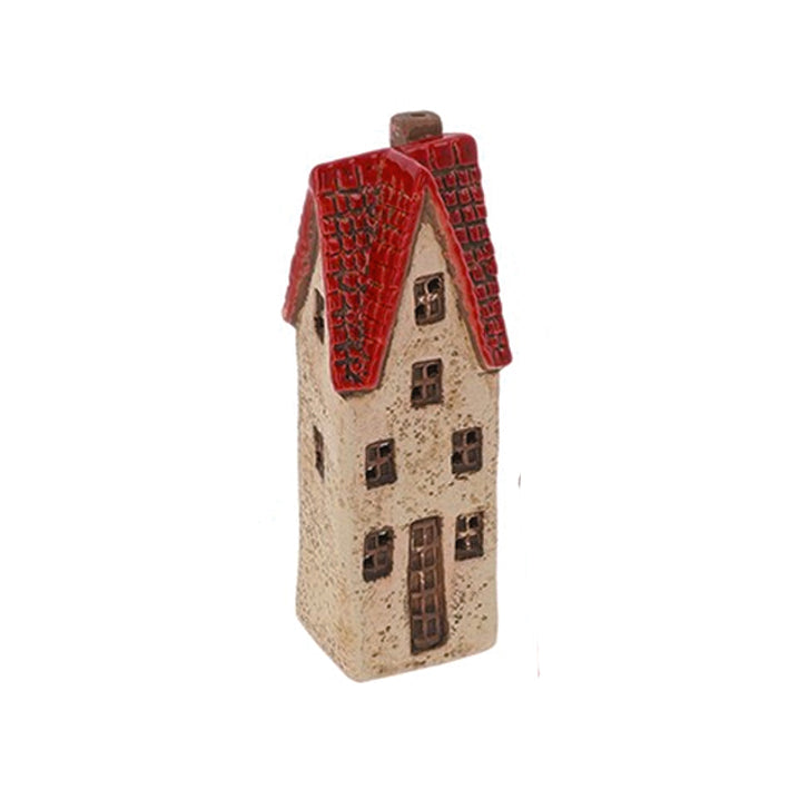 Vintage Village Tall House Tealight Holders