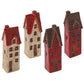 Vintage Village Tall House Tealight Holders