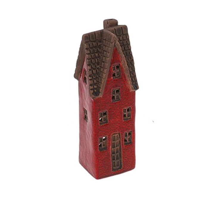 Vintage Village Tall House Tealight Holders
