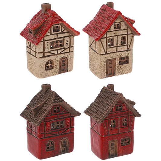 Vintage Village Tudor Houses Tealight Holders
