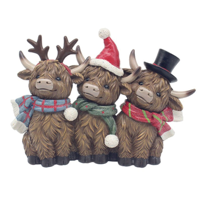Highland Cows Christmas Pals