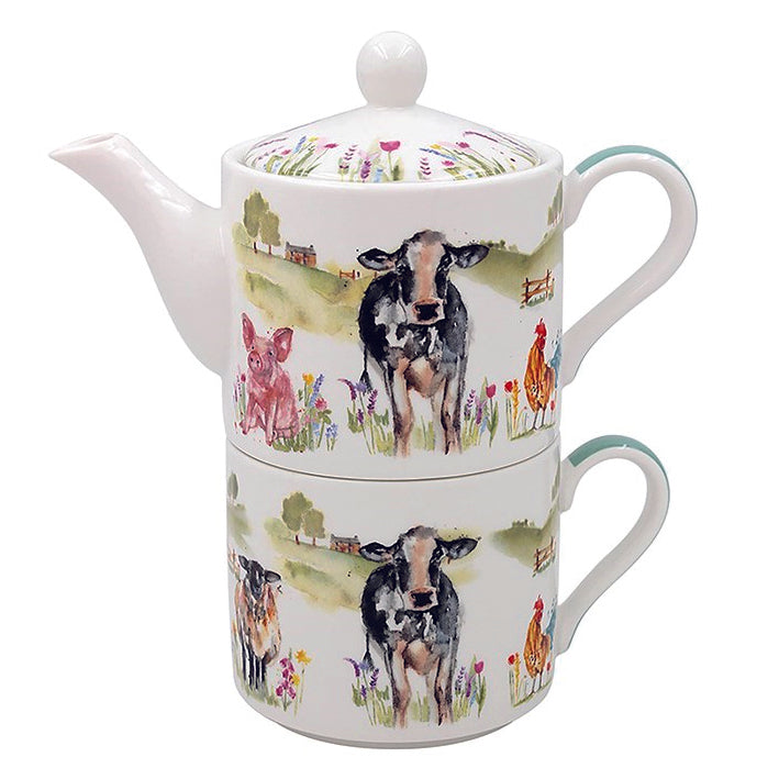 Farmyard Tea For One Set