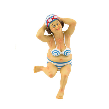 Beach Saggy Old Lady in bikini