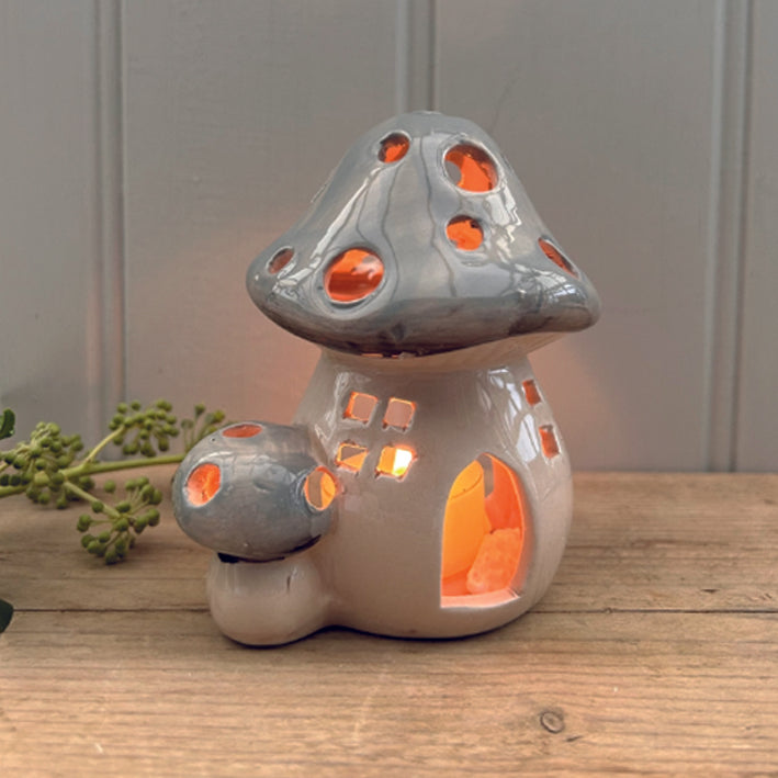 Grey Mushroom Tealight