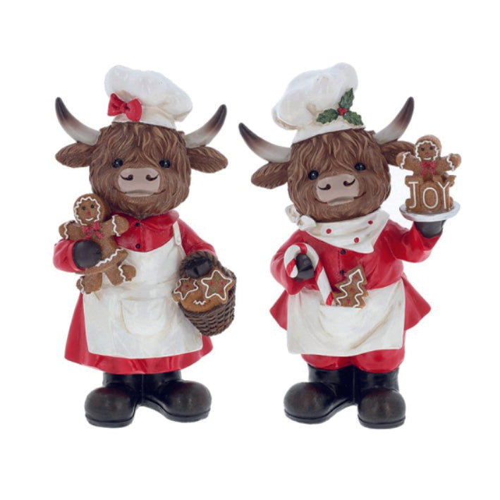 Christmas Highland Coo Gingerbread Chefs
