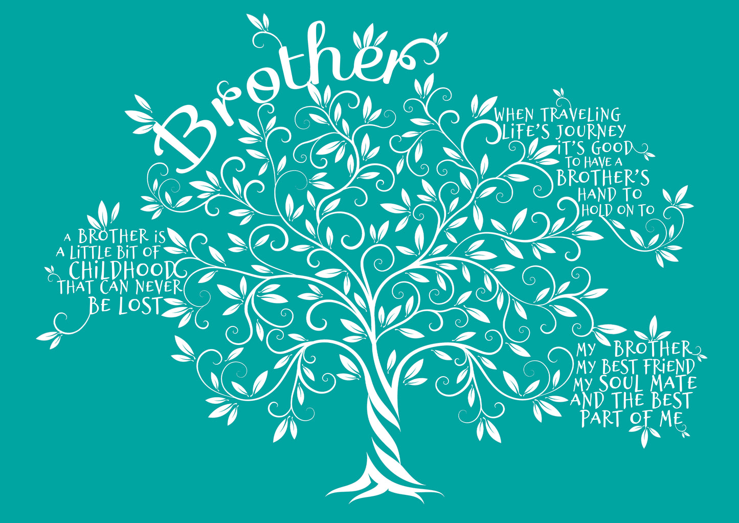 Tree of Life print - Best Brother