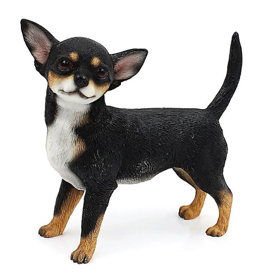 Chihuahua Dog standing, black Ornament