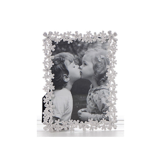 Photo Frame.  Daisy and Jewel Silver frame