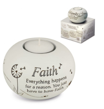 Sentiment tealight.  FAITH
