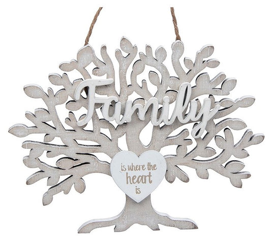 Family Tree hanging plaque - FAMILY