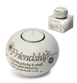 Sentiment tealight.  FRIENDSHIP