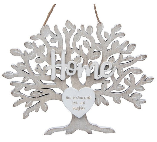 Family Tree hanging plaque - HOME