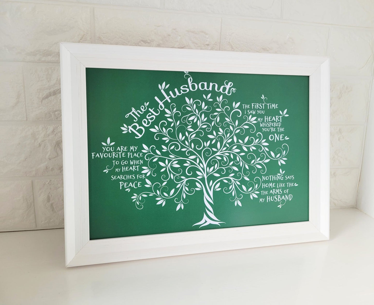 Framed Print.  Tree of Life - Best Husband