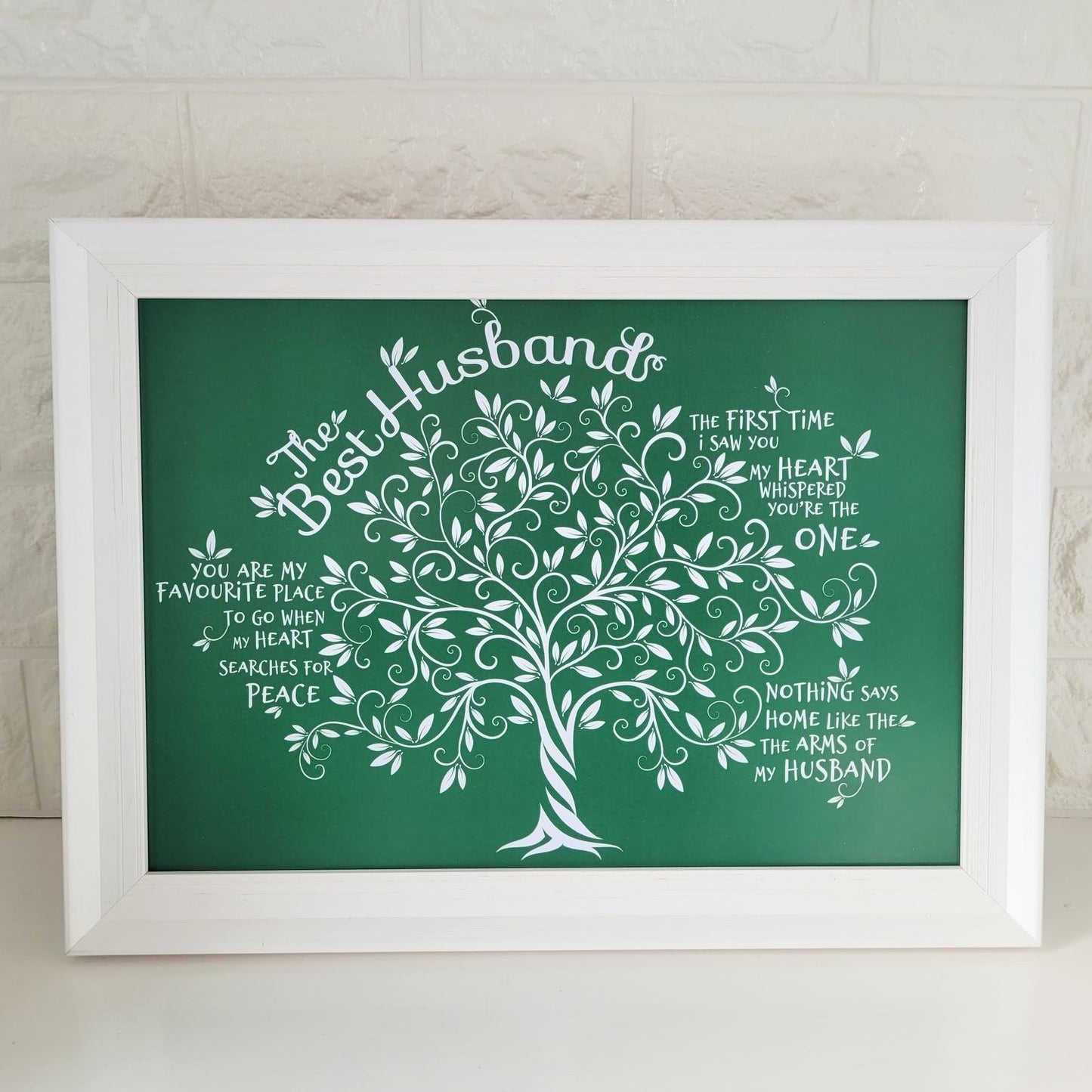 Framed Print.  Tree of Life - Best Husband