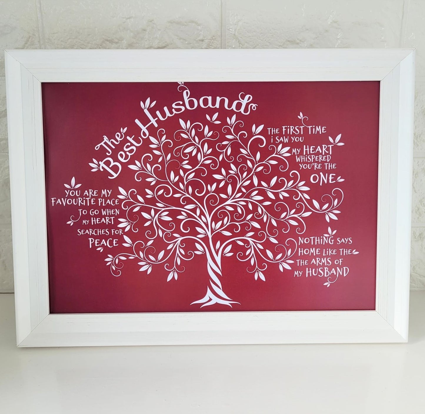 Framed Print.  Tree of Life - Best Husband