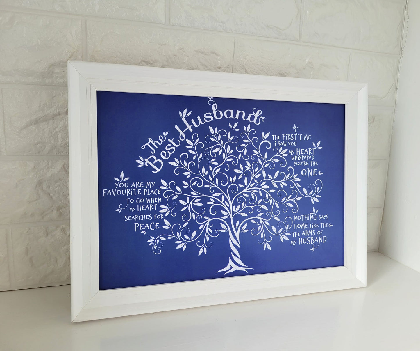 Framed Print.  Tree of Life - Best Husband