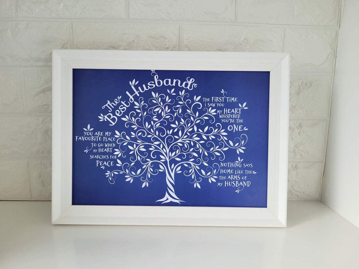 Framed Print.  Tree of Life - Best Husband