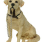 Labrador, yellow sitting with lead Dog ornament