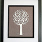 Framed Laser Cut Tree - Love is All You Need