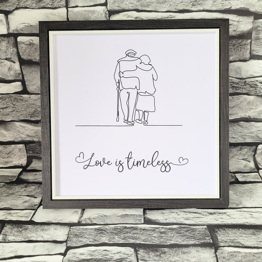 Cheeky One Liner print.   Love is Timeless