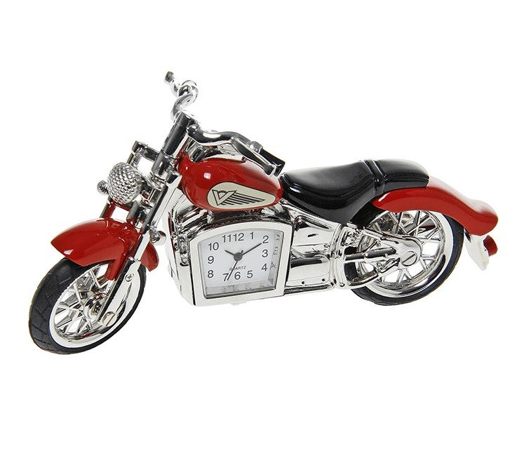 Miniature clock - Red motorbike