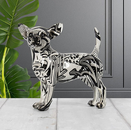 Monochrome Chihuahua standing
