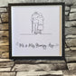Framed Print.  Cheeky One Liner.  Mr & Mrs Grumpy Arse