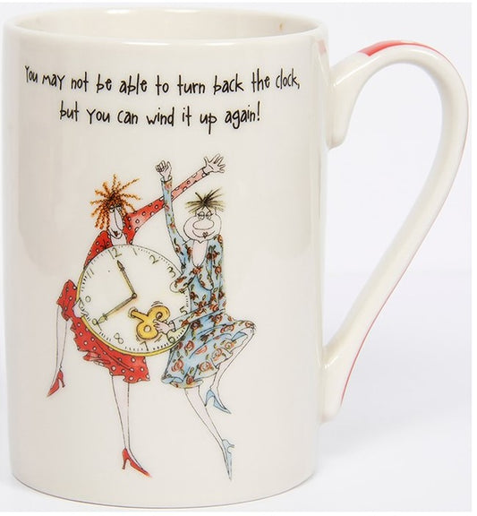 Camilla and Rose boxed mug. You may not be able to turn back the clock, but you can wind it up again