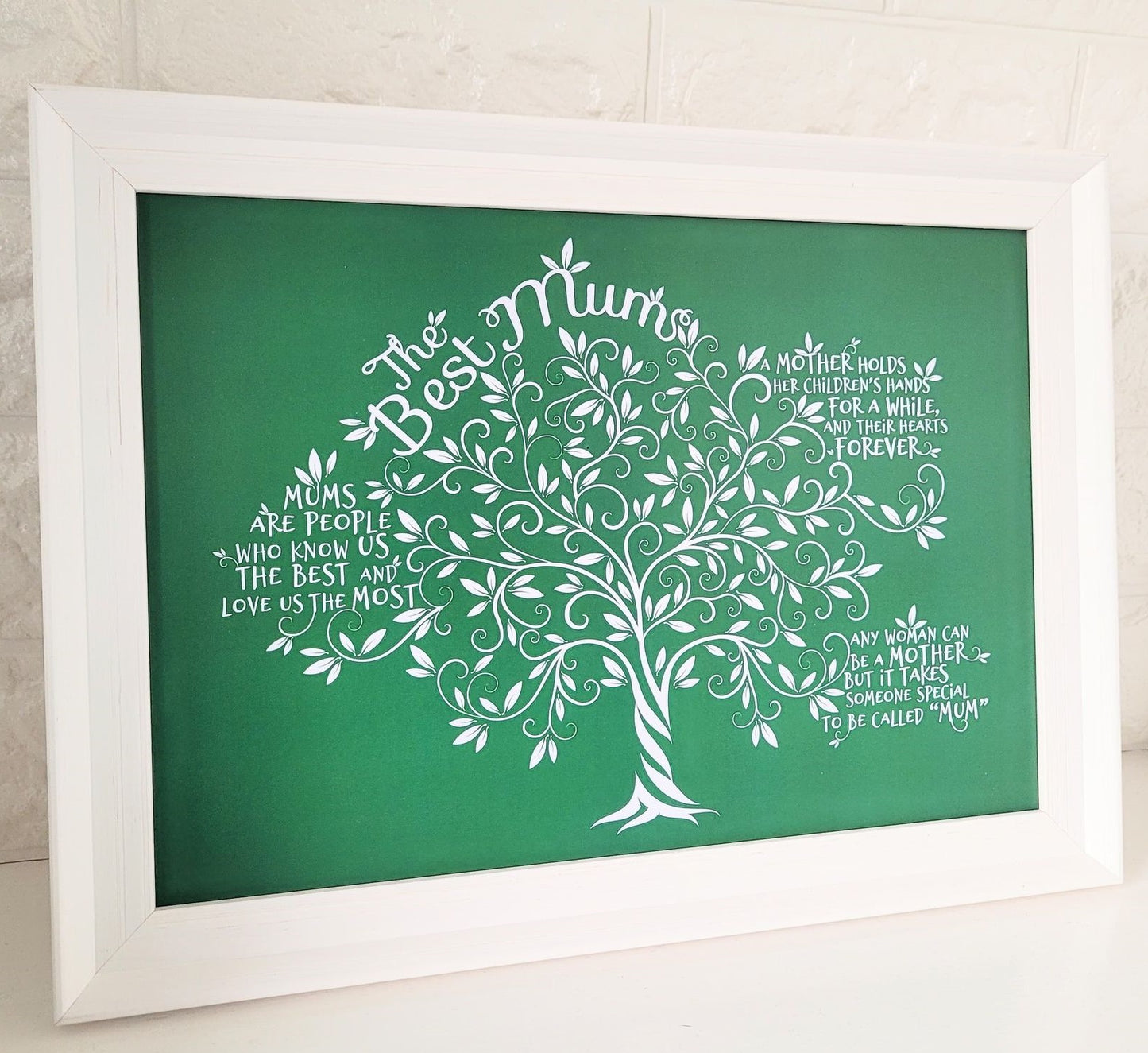 Framed Print.  Tree of Life - Best Mum