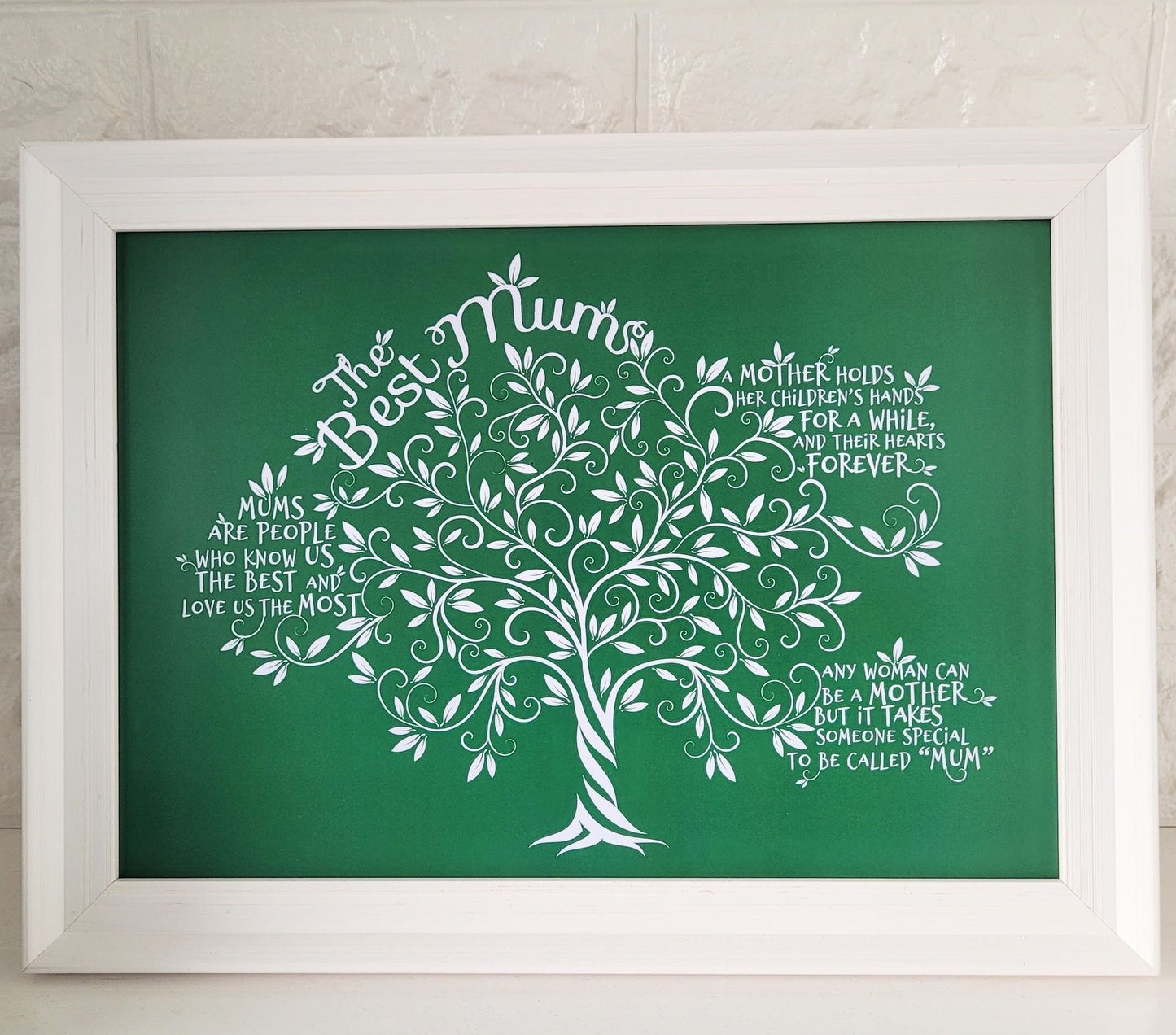 Framed Print.  Tree of Life - Best Mum