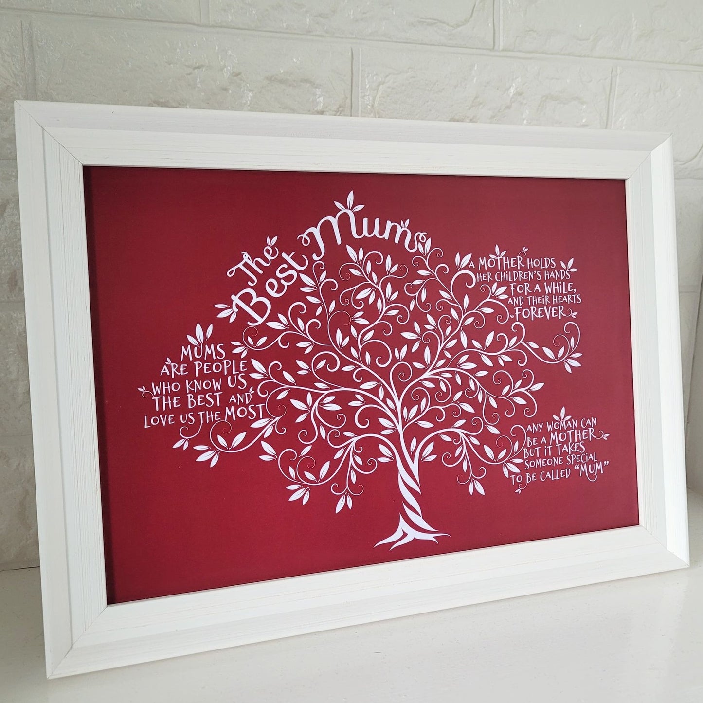 Framed Print.  Tree of Life - Best Mum