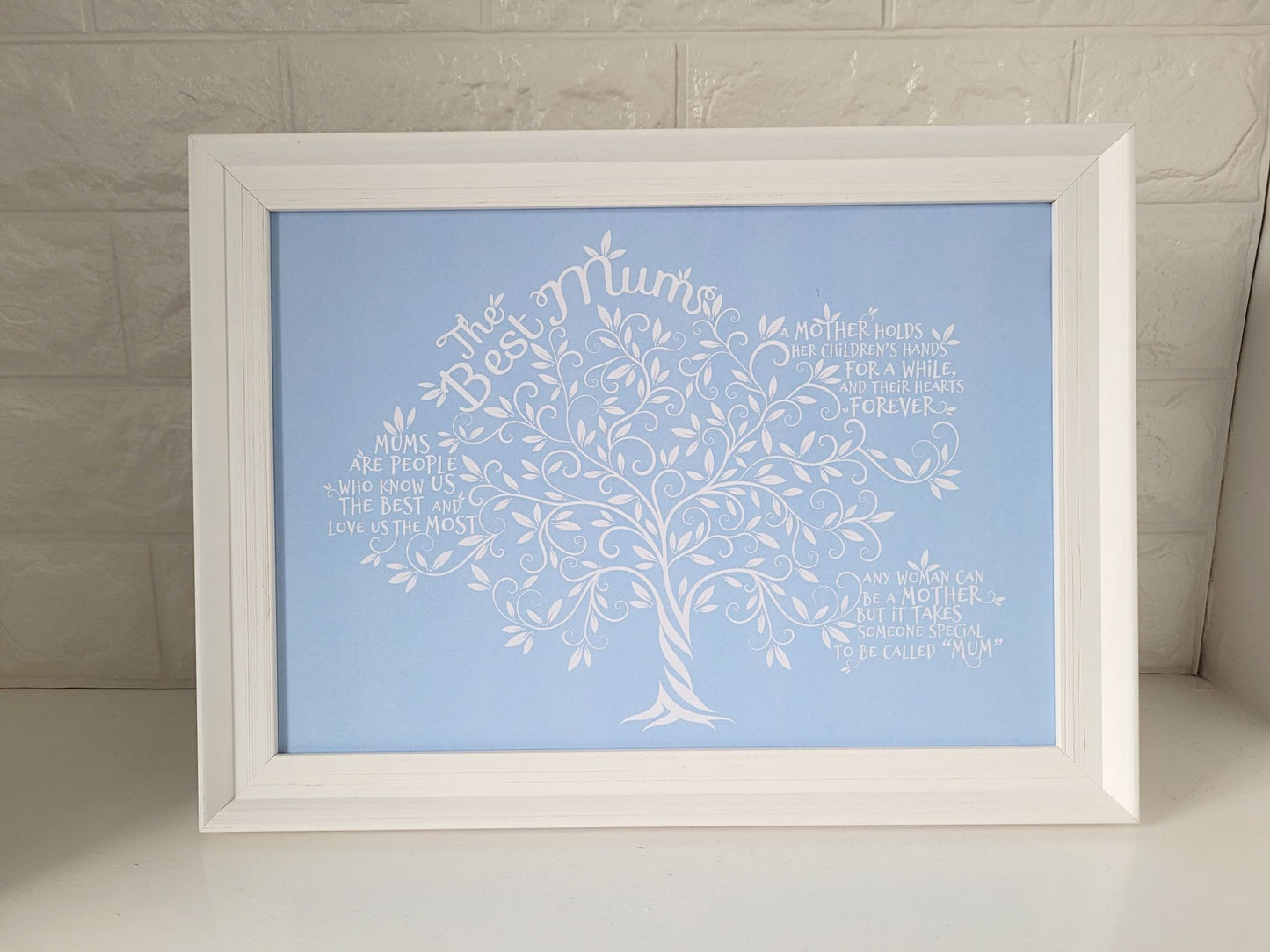 Framed Print.  Tree of Life - Best Mum