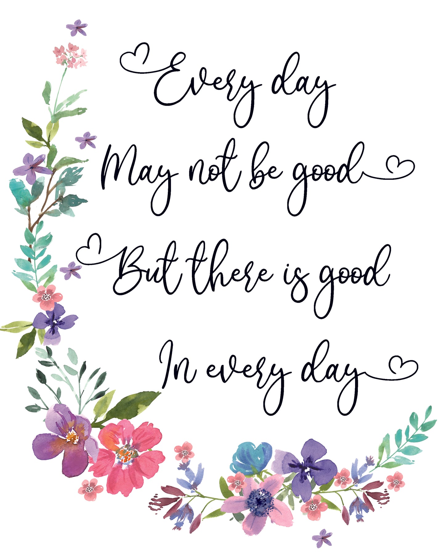 Sentimental Quotes.  Every day may not be good but there is good in every day