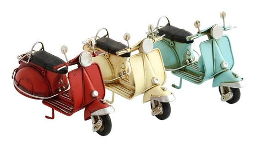 Colourful tin scooter Ornament