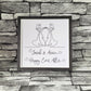 Framed Print.  Cheeky One Liner print.  Happy Ever After - 2 brides