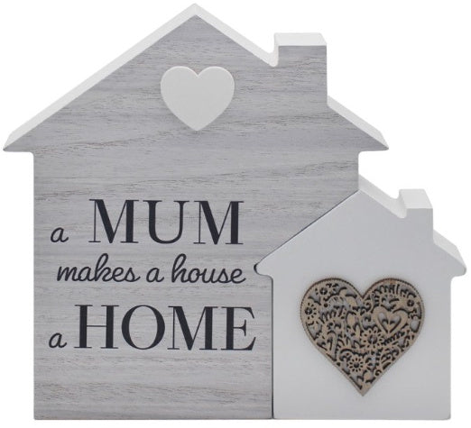 Jigsaw House Plaque.  A Mum makes a house a home