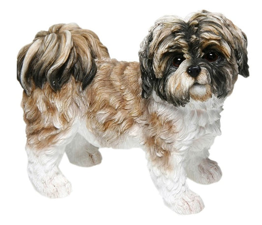 Shih Tzu, Brown and White, standing Dog Ornament